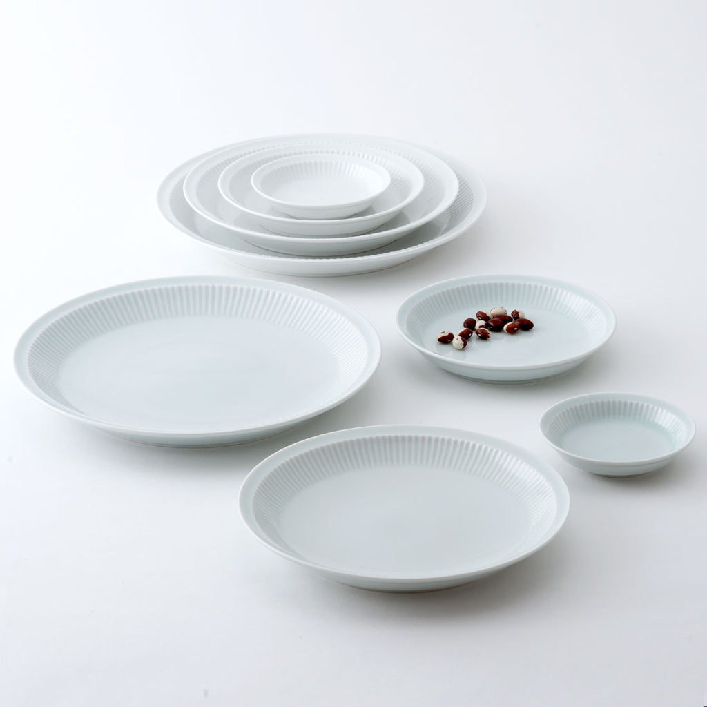 小皿　白 よしず彫 小皿 白磁 | 白山陶器直営オンラインストア