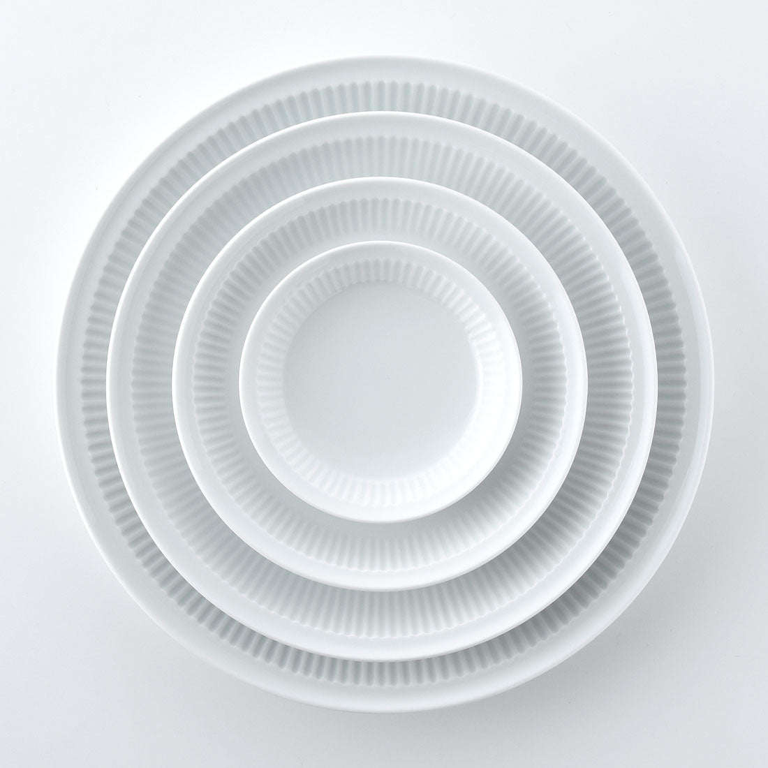 よしず彫 菜皿 白磁 | 白山陶器直営オンラインストア