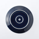 よしず彫 菜皿 つや紺