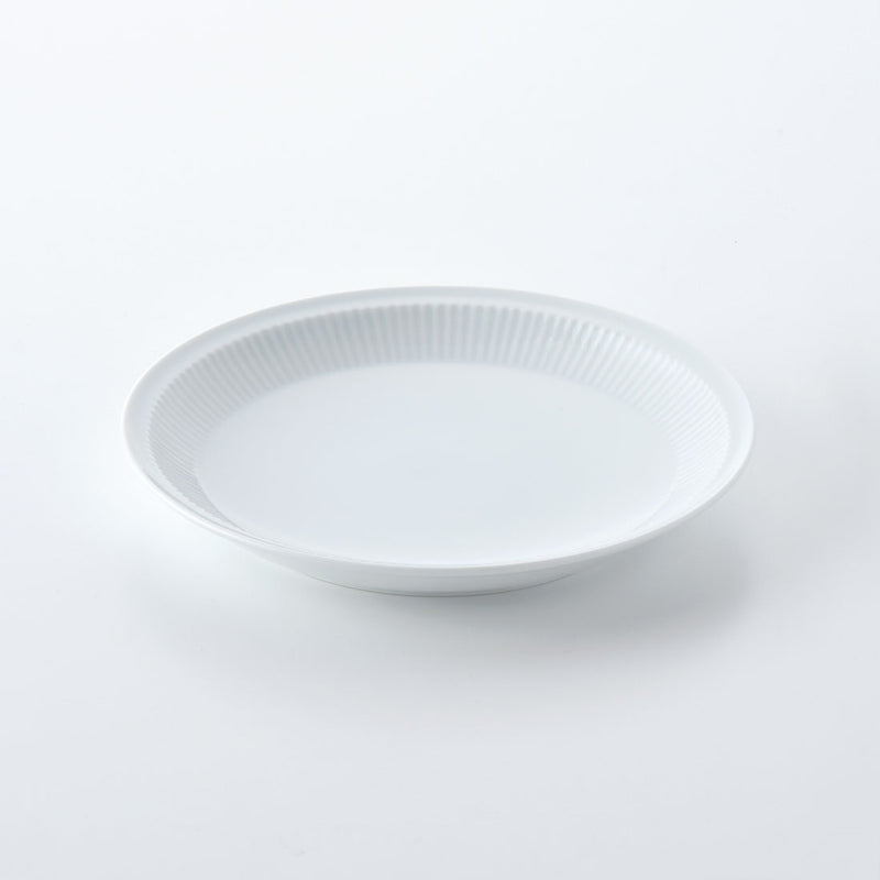 よしず彫 菜皿 白磁