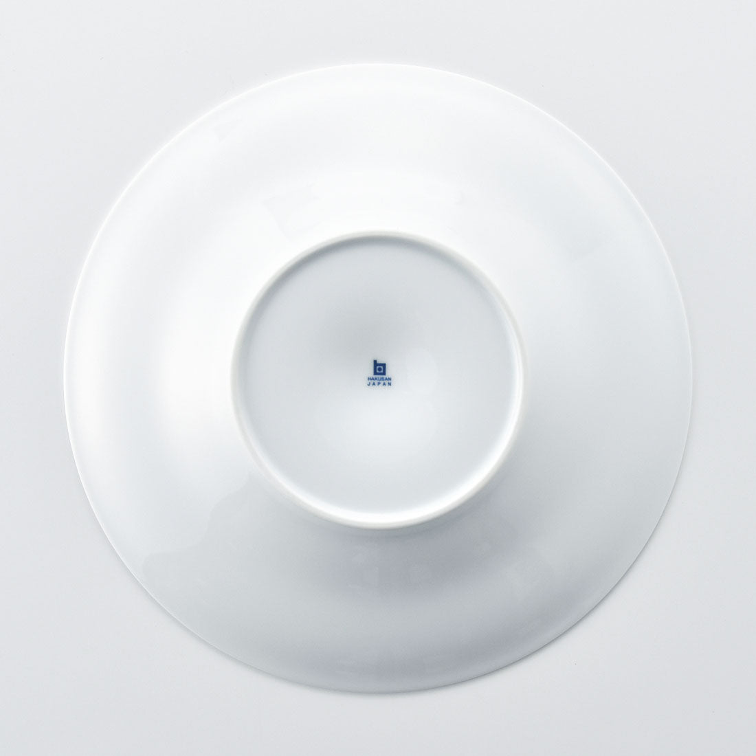 ゆるり 皿(大) 白磁 | 白山陶器直営オンラインストア